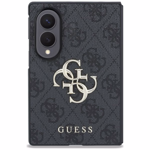 Juodas „Guess Big 4G Logo“ dėklas, skirtas „Samsung Galaxy Z Fold8“