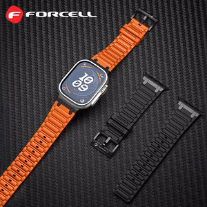 FORCELL F-DESIGN FA06 silikoninis dirželis APPLE laikrodžiui 38 / 40 / 41 mm oranžinis
