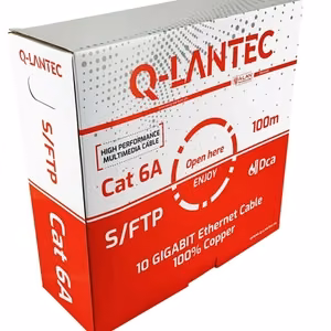 Q-LANTEC S/FTP cat.6A tinklo laidas, sukta pora, LSOH