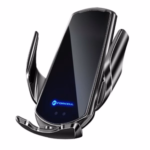 Belaidis automobilinis įkroviklis-laikiklis Forcell (HS1) (15W) su automatiniu užrakinimu