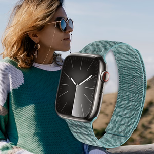 Crong Melange magnetinis dirželis, skirtas Apple Watch 38 / 40 / 41 mm ir 42 mm (Series 10 / 11), turkio spalvos melanžas
