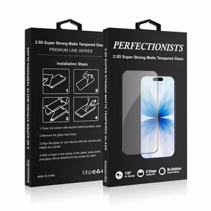 Perfectionists 2.5D Super Strong matinis grūdintas stiklas Apple iPhone 15 Pro Max, juodas