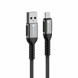 FORCELL F-ENERGY C257 kabelis USB A į Lightning 2,4A 12W Cafule 0,25 m juodas
