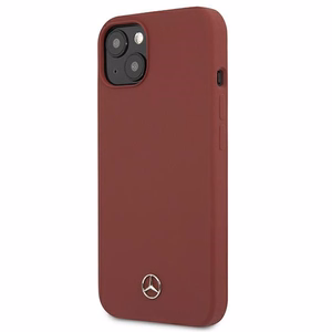 Mercedes Silikoninė Linija Dėklas iPhone 13 mini - Raudonas