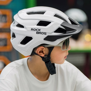 Rockbros LK-67 Youth Bike Helmet with Detachable Visor 54–58 cm - White