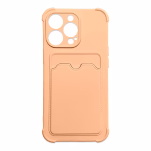 Card Armor dėklas maišelis iPhone XS Max kortelės piniginė silikoninis šarvas oro pagalvė - rožinė