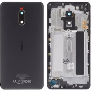 Galinis dangtelis Nokia 6 juodas originalus (naudotas Grade B)