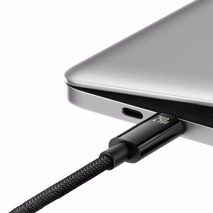 USB кабель Baseus Tungsten PD20W USB-C to USB-C 1.0m черный CAWJ040001