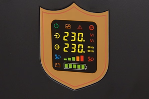 KEMOT PROsinus-3500/48 wall-mounted emergency power supply, pure sine wave inverter with charging, 48 V / 230 V, 3500 VA / 2400 W