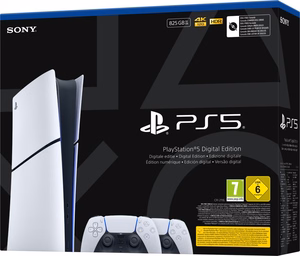Sony Playstation 5 Slim Digital 825 GB „Wi-Fi“ Juoda, Balta
