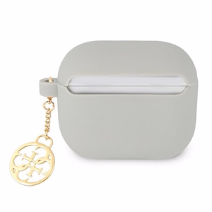 Guess GUA3LSC4EG AirPods 3 cover grey/grey Silicone Charm 4G Collection