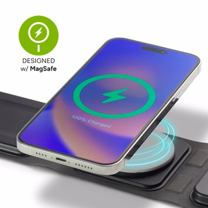 mophie 3-in-1 kelioninis įkroviklis su MagSafe (EU), juodas