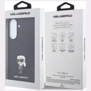 KARL LAGERFLED case for SAMSUNG A57 KLHCSA57GKNPSK (Fixed Glitter Ikonik Logo Metal Pin) black