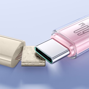 Кабель Joyroom S-A42 Crystal-Clear Series 60W USB-C - USB-C 1,2 м - белый