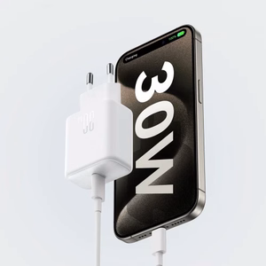 Charger Joyroom "JR-TCF24" White (PD30W) + "Type-C" cable