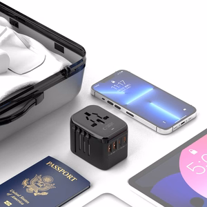 Tech-Protect TA200 EU / UK / US / AU adapteris - juodas