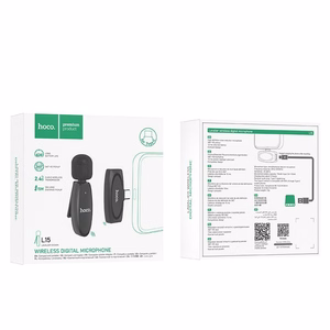 Bevielis skaitmeninis mikrofonas HOCO L15, prisegamas, USB Type-C