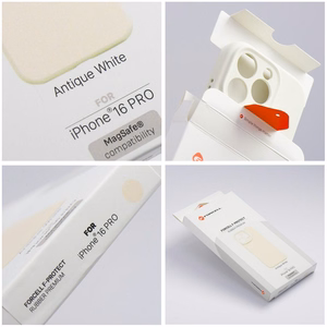 Чехол Samsung S26 ULTRA Forcell F-Protect Rubber Premium совместимый с MagSafe античный белый