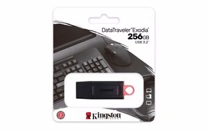 Kingston Technology DataTraveler Exodia USB atmintukas 256 GB USB A tipo 3.2 Gen 1 (3.1 Gen 1) Juoda, Rožinė