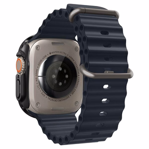 Spigen Thin Fit 360 dėklas, skirtas Apple Watch Ultra 49 mm, juodas
