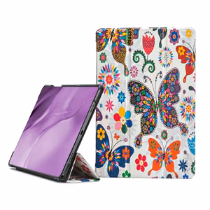 Dėklas Reach Smart Leather Samsung X200/X205 Tab A8 10.5 2021 butterfly
