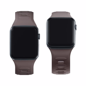 38/40/41/42 mm Taupe (small) - 3mk Silicone Watch Strap for Apple