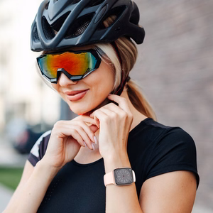 TECH-PROTECT SILICONE APPLE WATCH 4 / 5 / 6 / 7 / 8 / 9 / SE (38 / 40 / 41 MM) ŠVIESIAI ROŽINIS