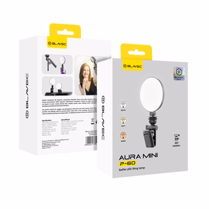 Blavec Selfie Ring лампа Aura Mini LED P-60 клипса (LPP60-KLB) черный