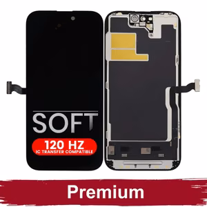 LCD Display Compatible With iPhone 14 Pro Max Black (SOFT OLED / Stable 120Hz / Premium)