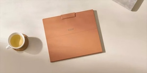 Onyx Boox Note Max / Tab X C magnetinis dėklas su klaviatūra, rudas