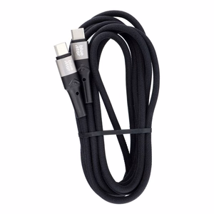 Кабель USB C to USB C Blue Star 3A 60W PD QC4.0 в оплётке 2 m TFK-DC-004 чёрный
