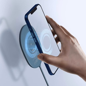 Baseus индукционное зарядное устройство LIGHT магнитное для iPhone 12 с кабелем Type-C (WXQJ-03) синее