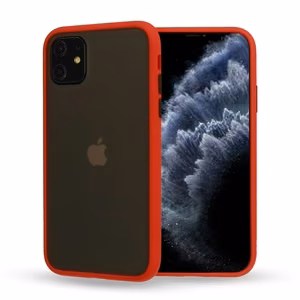 Vennus Color Button Bumper dėklas telefonui Samsung Galaxy A20S raudonas