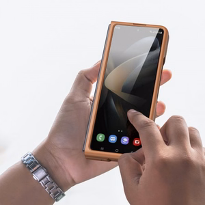 Dėklas Dux Ducis Venice skirtas Samsung F936 Z Fold4 rudas