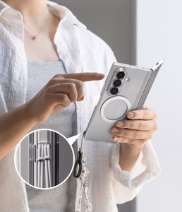 Ringke Fusion Magnetic MagSafe dėklas Samsung Galaxy Z Fold 8 Ultra, skaidrus