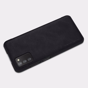 Nillkin Qin кожаный чехол-кобура для Samsung Galaxy A03s чёрный