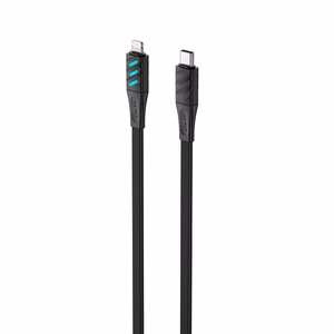 Havit CB6255 - USB įkrovimo laidas Type C į Lightning, 1 m (juodas)