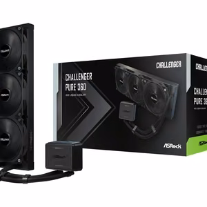 Asrock Challenger Pure 360 procesoriaus skysčio aušinimo rinkinys 12 cm juodas