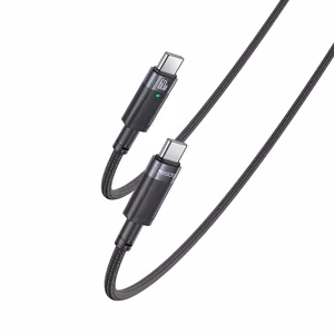 Yesido Kabelis CA160 pintas - Type C į Type C - PD 60W 1,2 metro juodas
