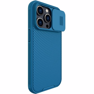 Dėklas Nillkin CamShield Pro Apple iPhone 14 Pro mėlynas
