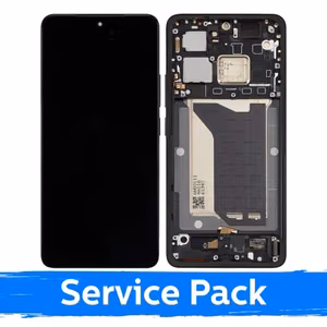 LCD Display Compatible With Xiaomi Poco F7 Ultra with Frame / Black / (Service Pack)