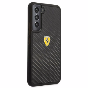 Ferrari FEHCS22MFCAK S22+ S906 juoda/juoda kietas dėklas On Track Real Carbon