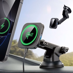 ESR Halolock magnetinis MagSafe QI2 15W automobilinis laikiklis - juodas