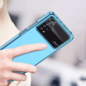Чехол Outer Space для Xiaomi Poco X4 Pro 5G с гибкой рамкой синий