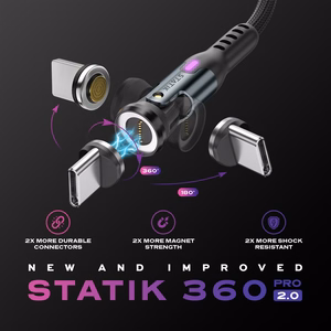 STATIK Statik 360 Pro кабель 2.0 USB-C; 1 м, черный