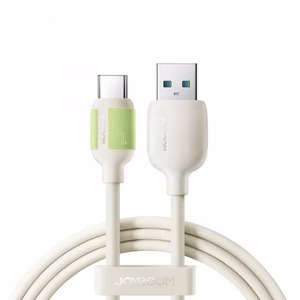 Кабель USB Joyroom Fluorescent (S-A53) Type-C (3A) 1,2 м белый