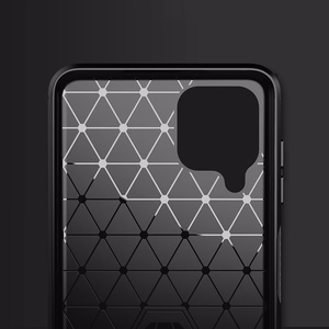Carbon Case гибкий TPU чехол для Samsung Galaxy A22 4G чёрный