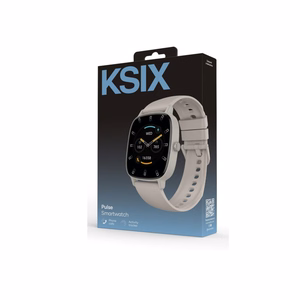 Ksix Smartwatch PULSE išmanusis laikrodis, smėlio, 1.83" TFT, IP68