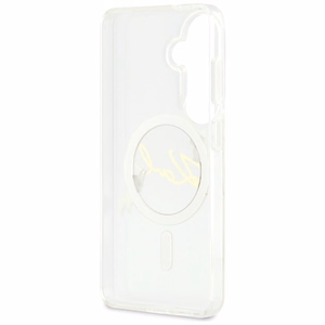 Karl Lagerfeld IML KC Script MagSafe Case for Samsung Galaxy S26 Plus - Transparent
