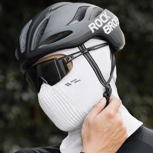 Rockbros LF25699 flisinė dviratininko balaklava – balta